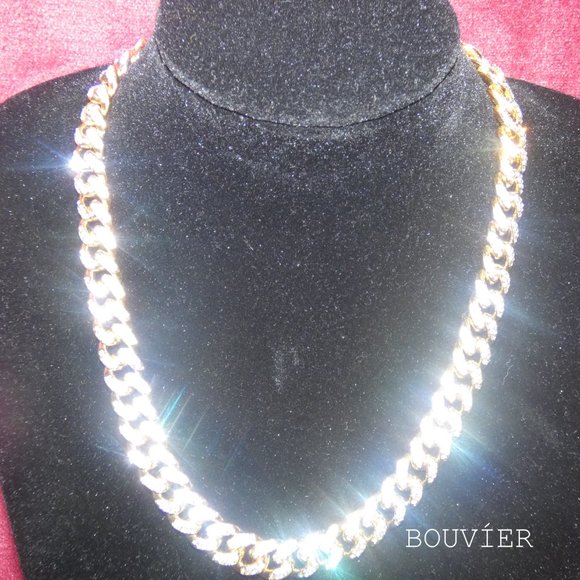 Bouvier Jewelry Other - 15mm 18K Solid Gold Diamond Miami Cuban Link Chain